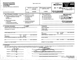 California FPPC Form 460