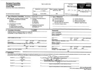California FPPC Form 460