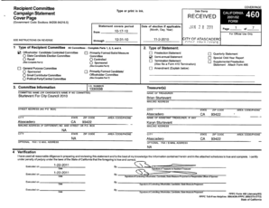 California FPPC Form 460