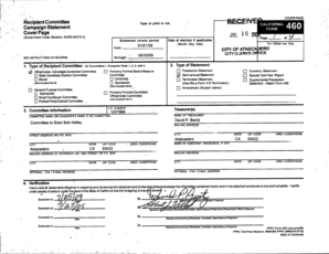 California Campaign Statement Form 480