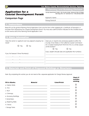Department of the Army Permit Application