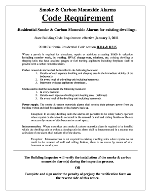 California Smoke & Carbon Monoxide Alarm Retrofit Verification