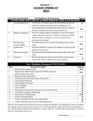 Account Opening Form