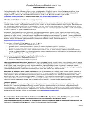 Academic Integrity Form