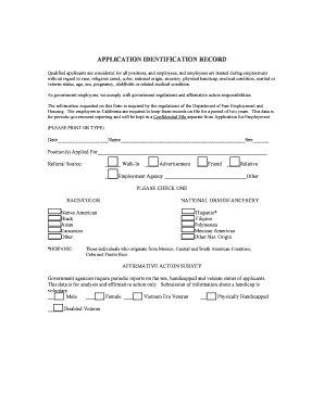 City of Lindsay Employment Application