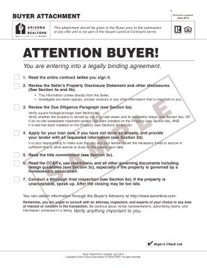 Arizona Vacant Land Lot Purchase Contract
