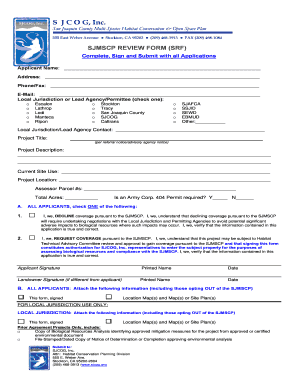 SJMSCP Review Form
