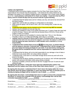 Laptop Loan Agreement