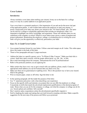 Cover Letter Guide