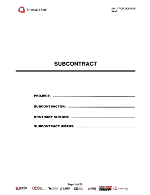 Subcontract Agreement