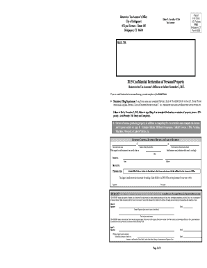 2015 Connecticut Personal Property Declaration