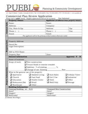 Commercial Plan Review Application