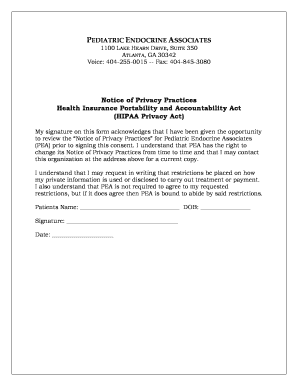 HIPAA Privacy Practices Notice