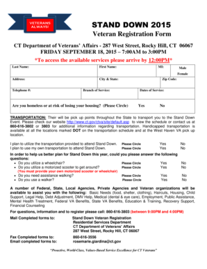 Veteran Registration Form