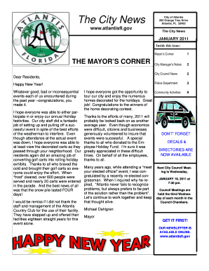 City of Atlantis Utility Bill Payment Form