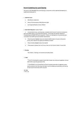 Florida Land Clearing Permit