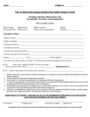 City of Altamonte Springs Building Permit