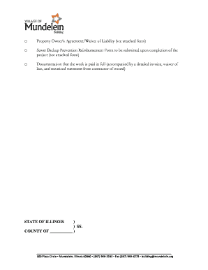 Mundelein Sewer Backup Prevention Program