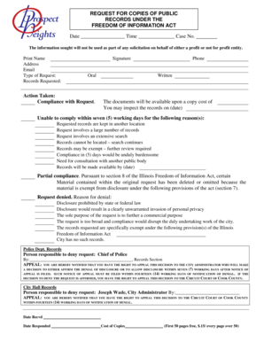 Illinois Freedom of Information Act Request Form