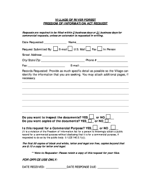 Freedom of Information Act Request