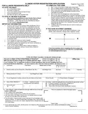 Illinois Voter Registration Application