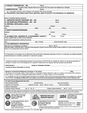 Illinois Demolition Permit Application