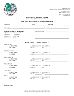 Lake Worth Revision Submittal Form