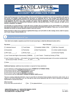 Account Information Form