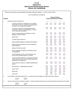 New York Visual EAF Addendum