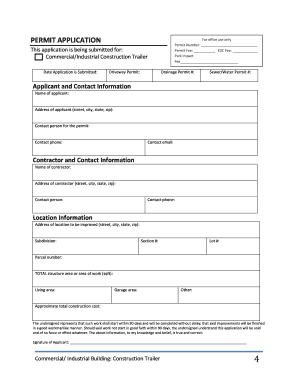 COMMERCIALINDUSTRIAL BUILDING CONSTRUCTION TRAILER