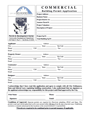 Commercial Building Permit Application