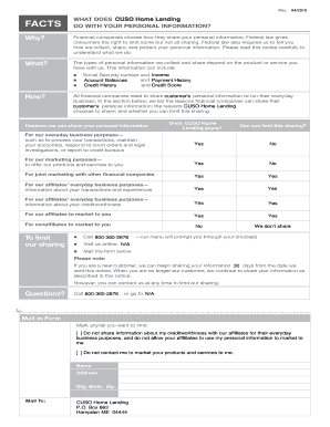 CUSO Home Lending Privacy Notice