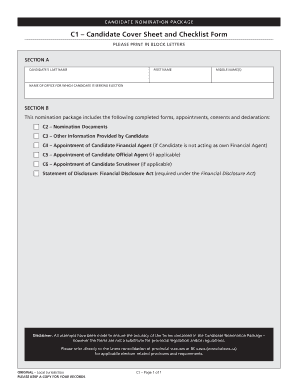 Candidate Nomination Package