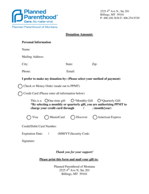 Donation Form