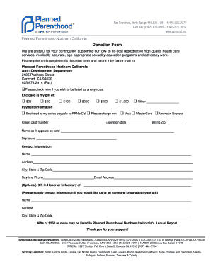 Donation Form