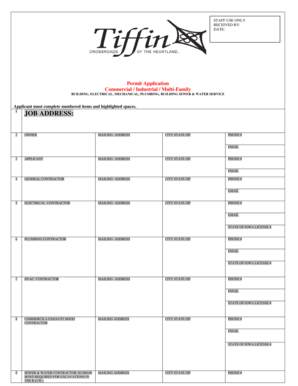 Commercial Building Permit Application