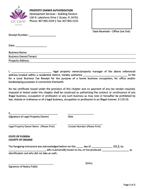 Property Owner Authorization