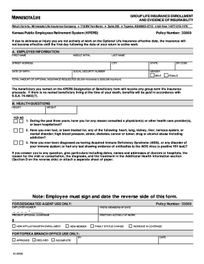 KPERS Group Term Life Insurance Enrollment