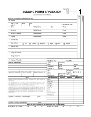 Building Permit Application