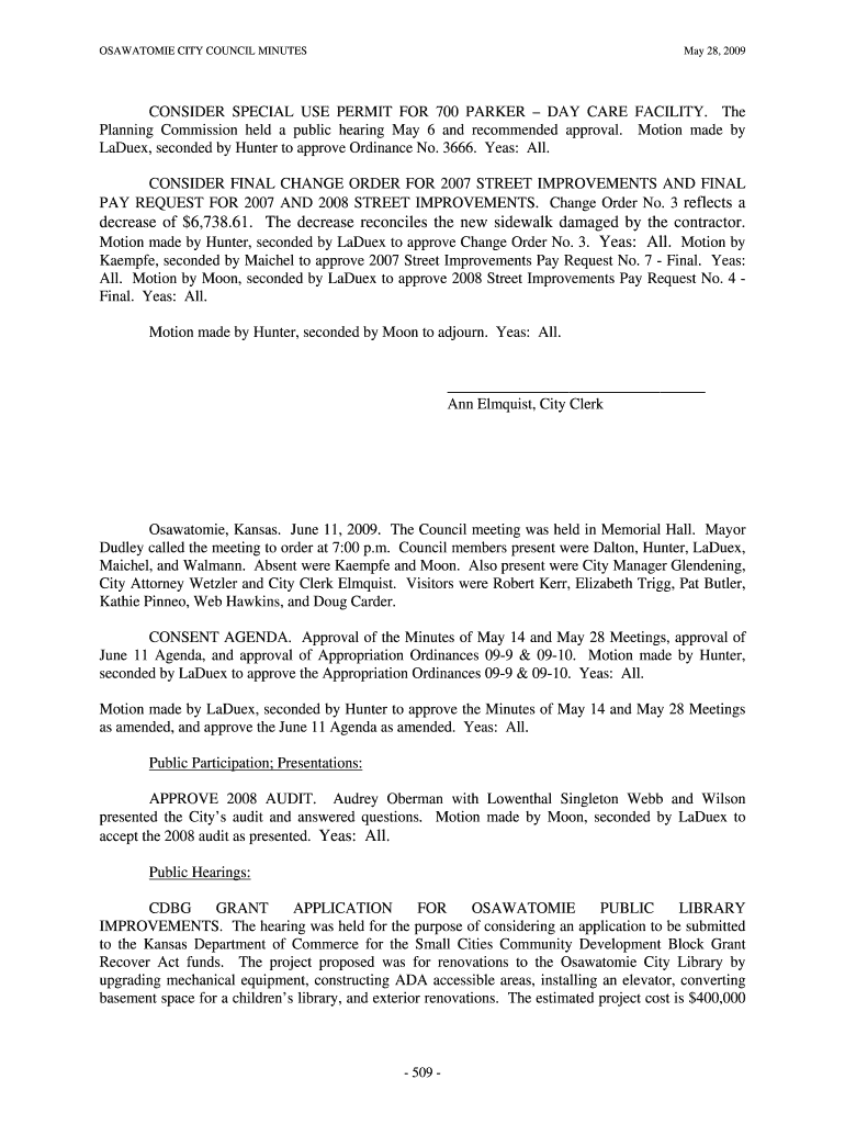 Fillable Online osawatomieks Reflects a decrease of 673861 The decrease