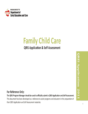 Family Child Care QRIS Application Form