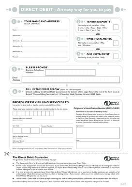 Direct Debit Payment Form