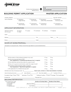 Building Permit Application