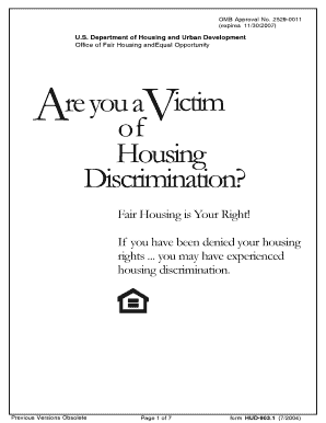 Housing Discrimination Information Form