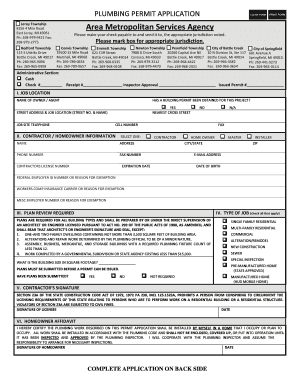 Plumbing Permit Application