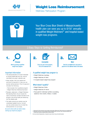 Weight Loss Reimbursement Form