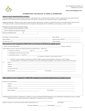 Authorization for Release of Medical Information