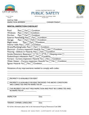 Rental Property Inspection Checklist