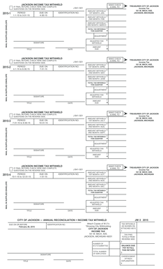 Jackson Income Tax Withheld Form