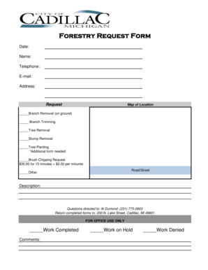Forestry Request Form
